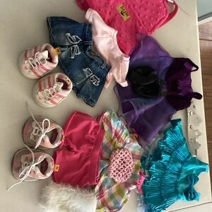 Build-A-Bear Pink and Purple Dress-Up Outfit Lot